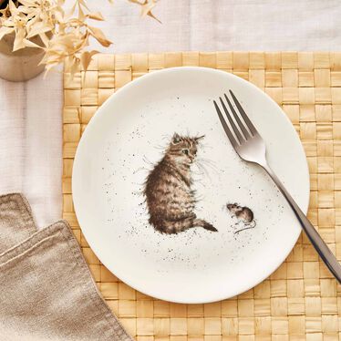 Cat and A Mouse 8 Inch Plate (Cat/Mouse) Cat and A Mouse 8 Inch Plate (Cat/Mouse)